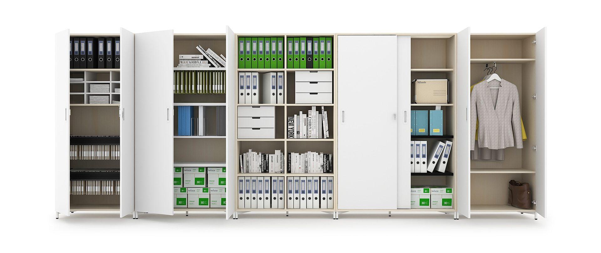 Choice 5H Office Cabinet w/Sliding Doors