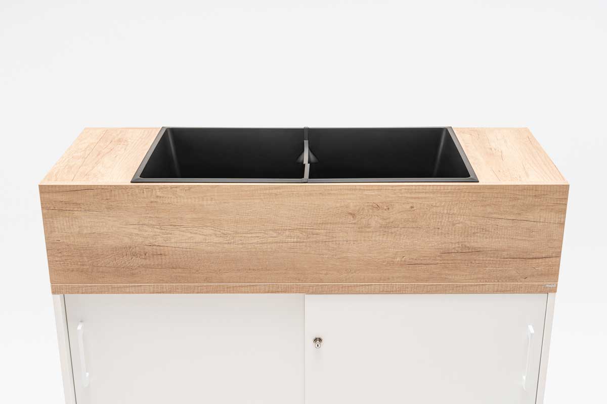 Standard Office W47.2" Cabinet w/5 Shelves & Sliding Lockable Doors
