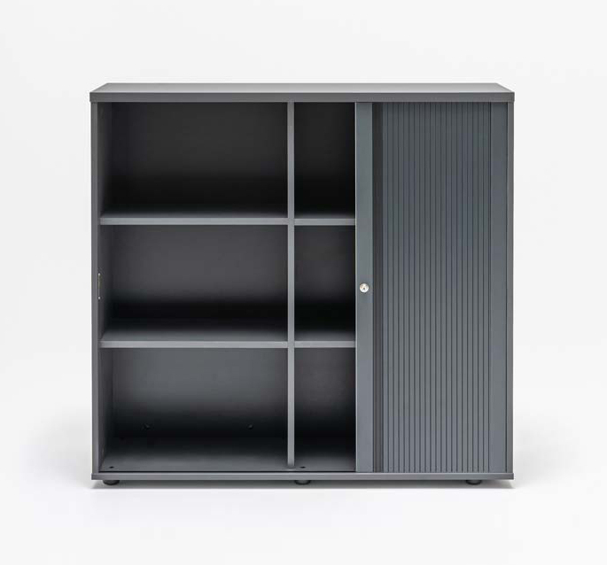 Basic Office Tambour Cabinet w/Lockable Door