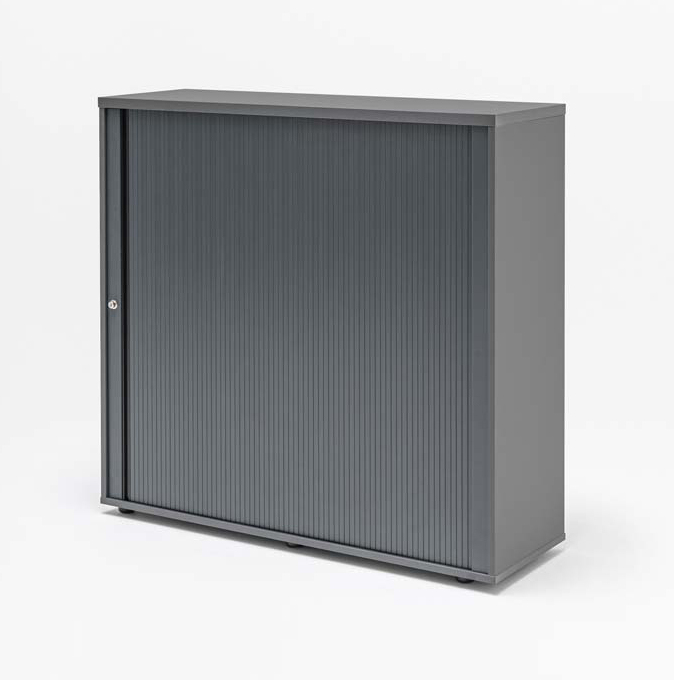 Basic Office Tambour Cabinet w/Lockable Door