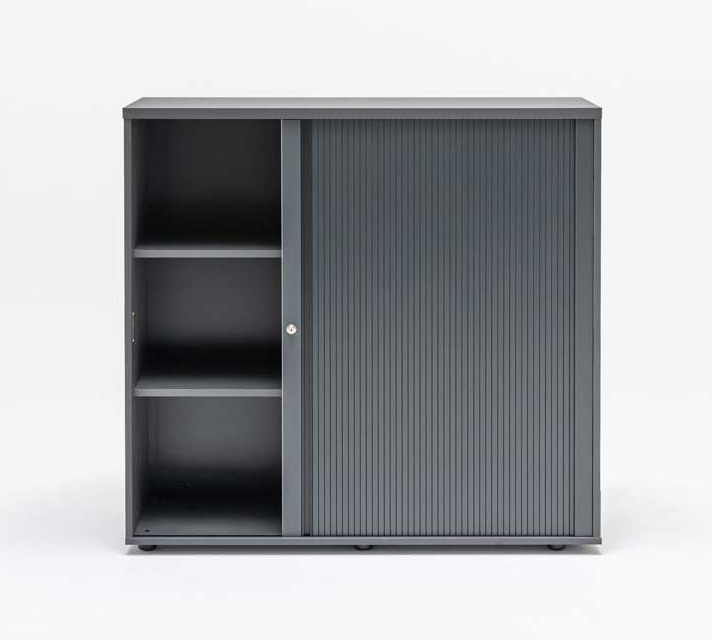 Basic Office Tambour Cabinet w/Lockable Door