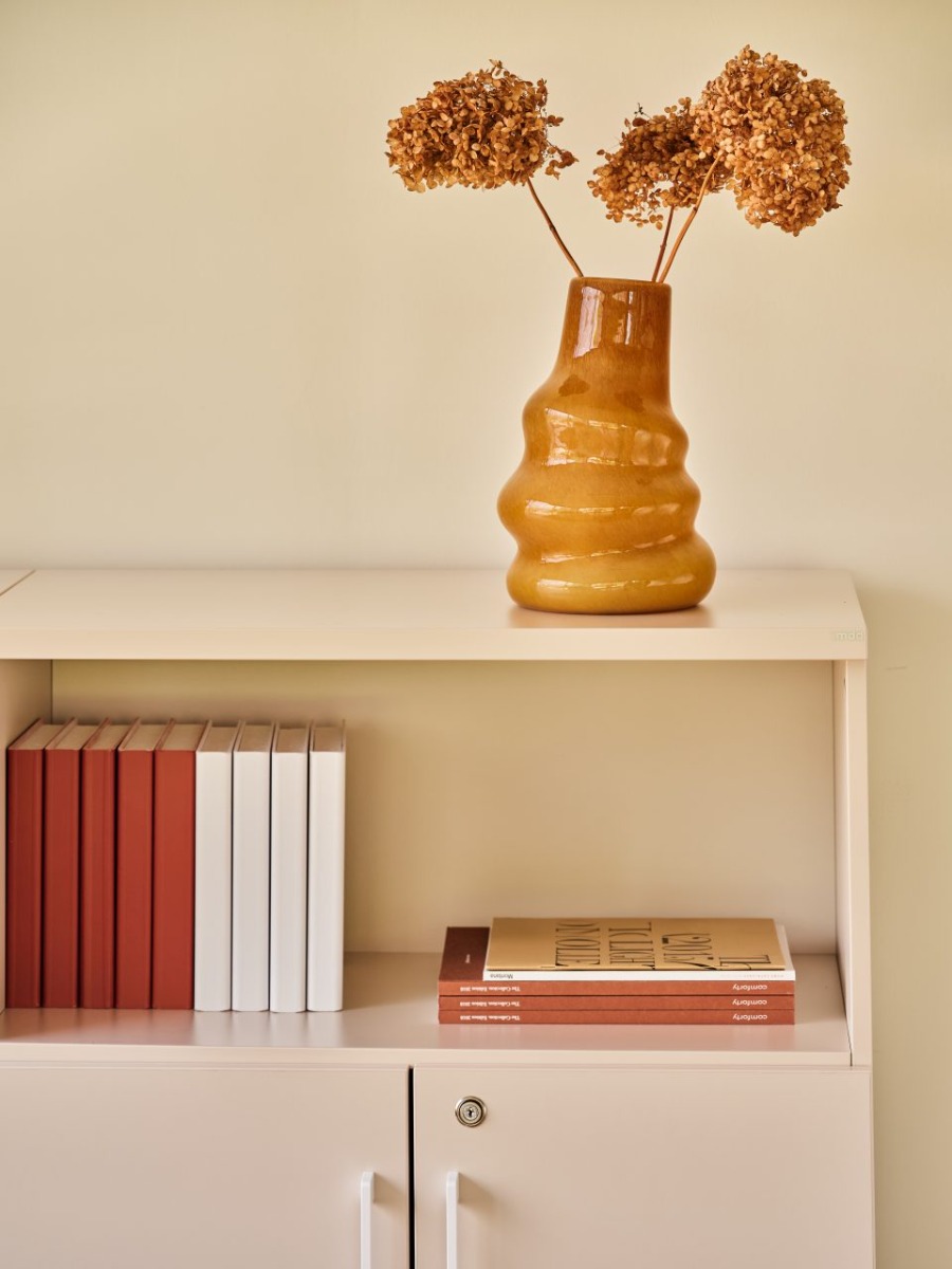 Standard Office Half-Bookcase w/Lockable Doors & Open Shelves