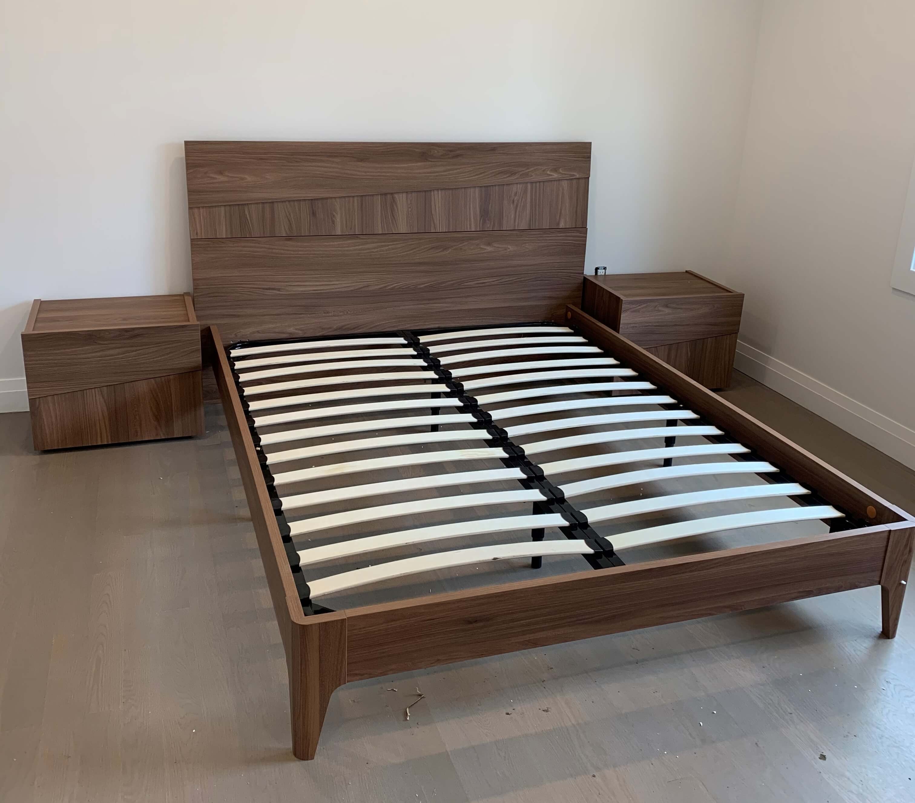 Storm Wood Platform Bed, King Size