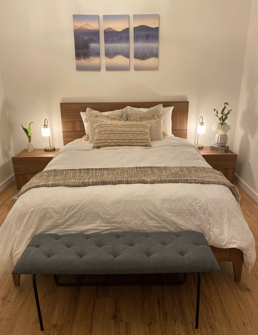 Storm Wood Platform Bed