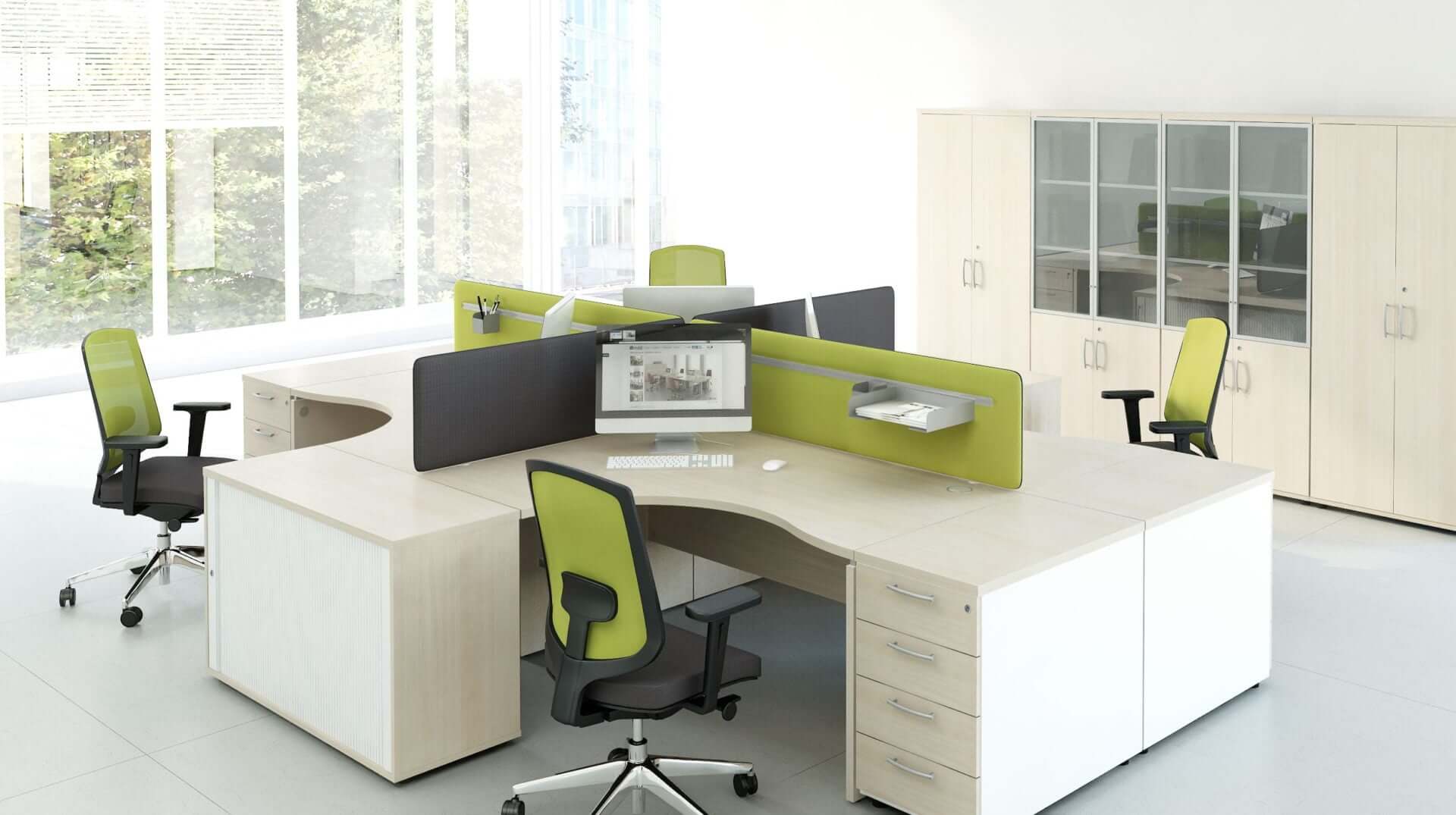 OGI_V Radial Office Desk
