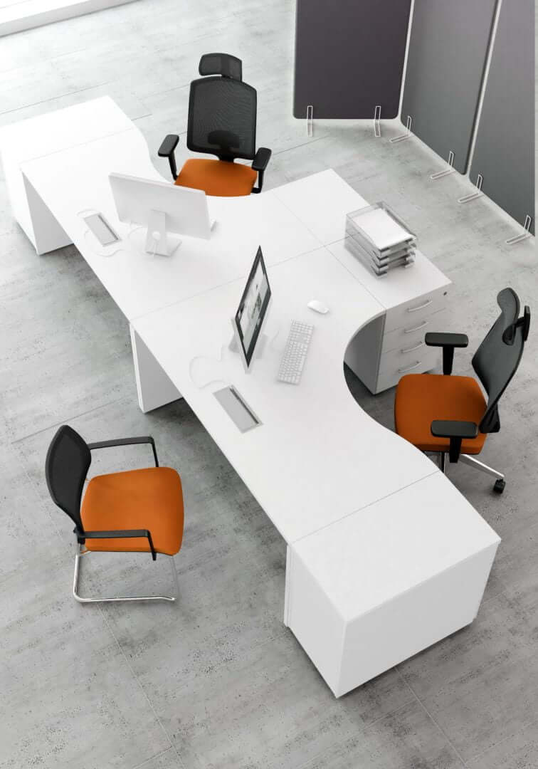 OGI_V Radial Office Desk