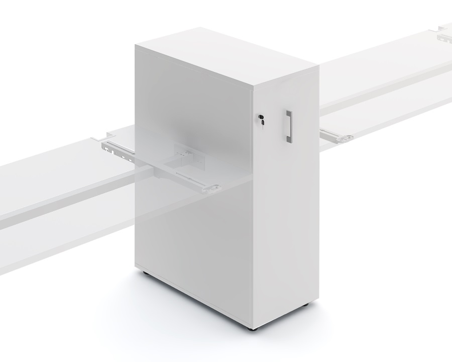 YAN_M MFC Top Modular Office Desk Bench