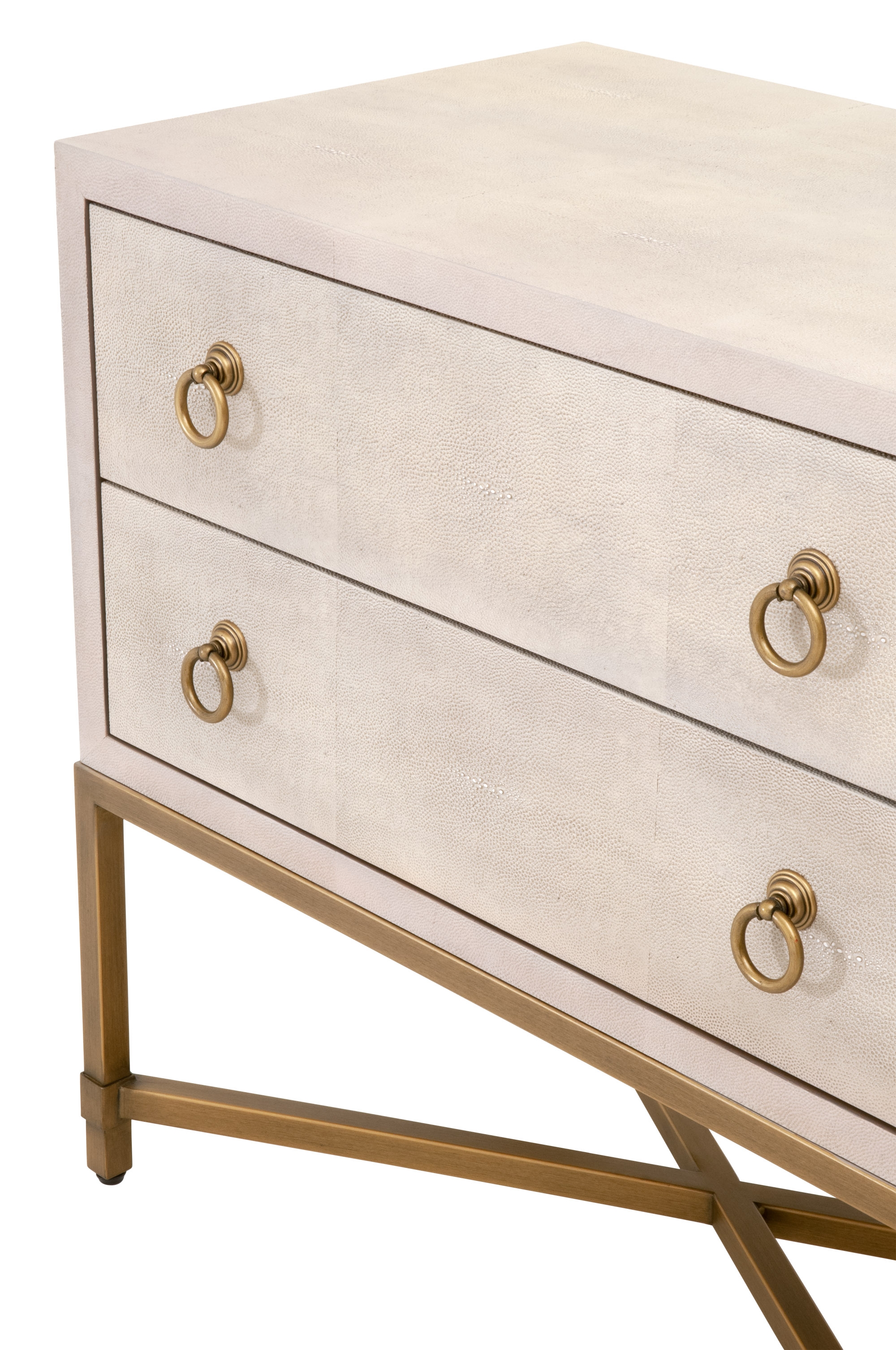Strand Shagreen 2-Drawer Nightstand