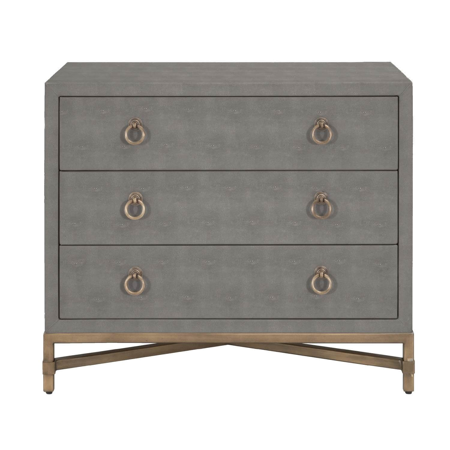 Strand Shagreen 3-Drawer Nightstand