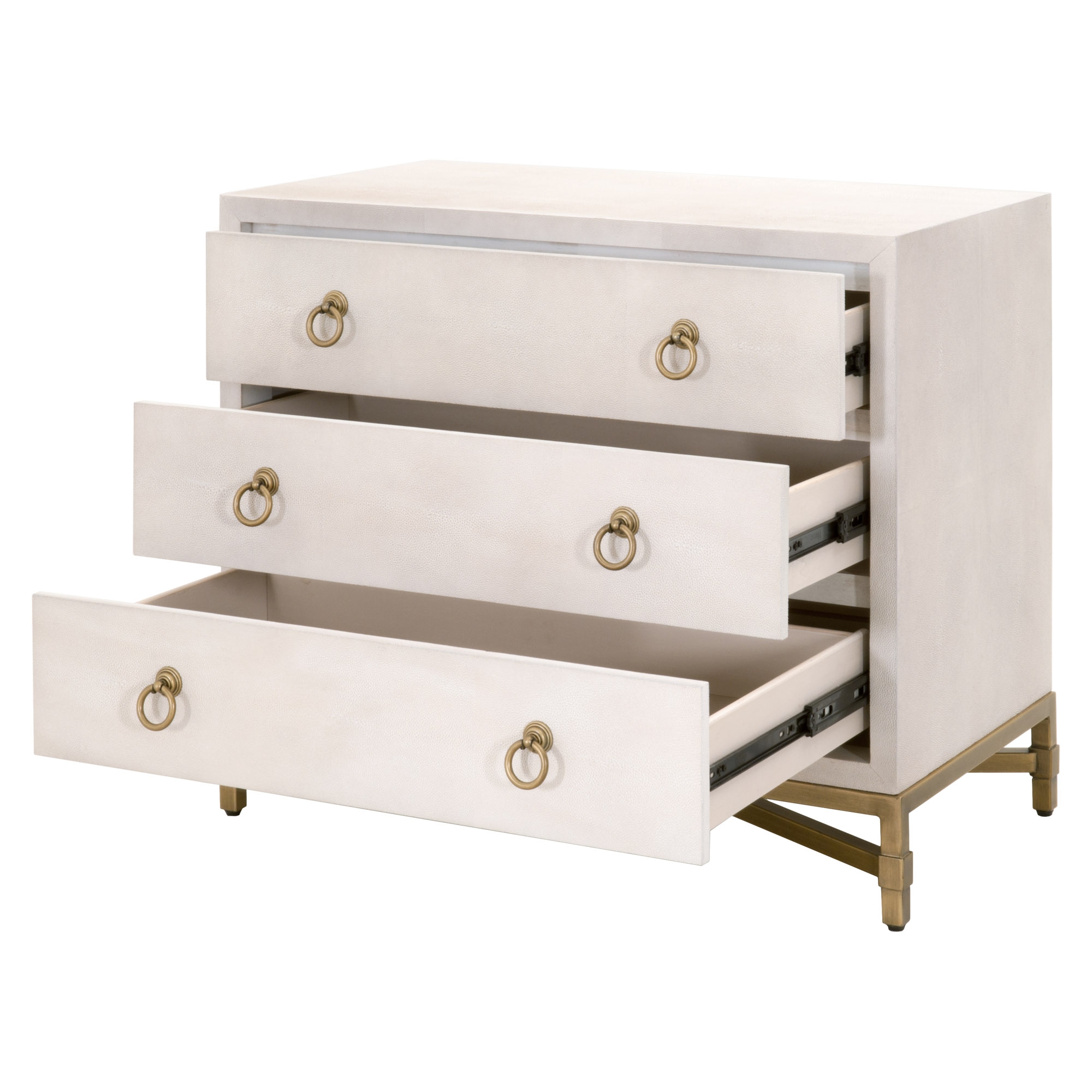 Strand Shagreen 3-Drawer Nightstand