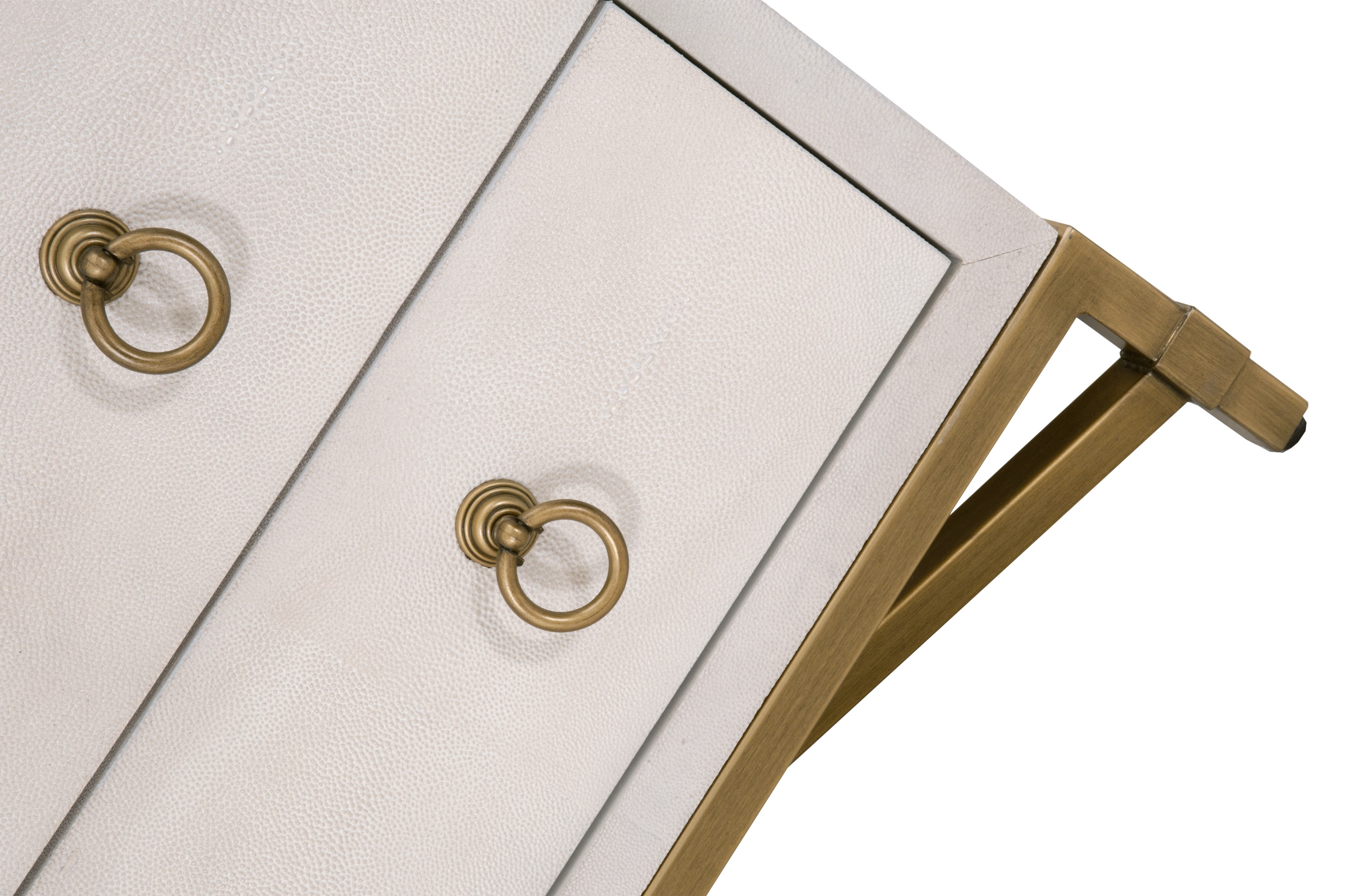 Strand Shagreen 3-Drawer Nightstand