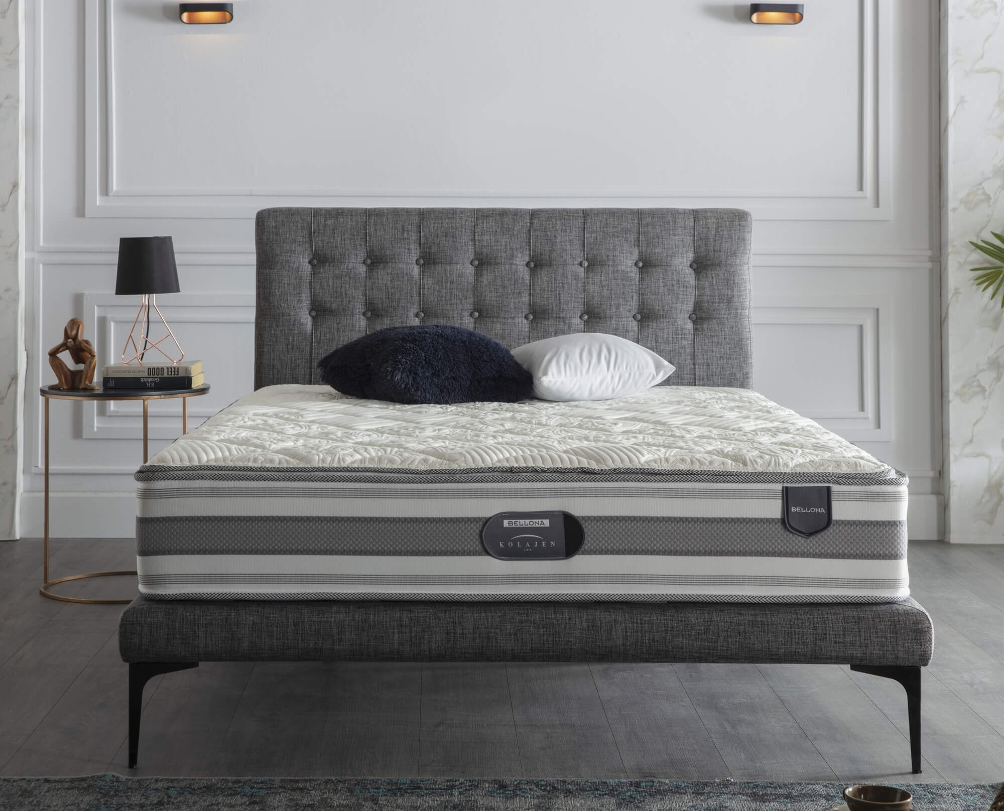 Stratton Tufted Twin Size Bed In A Box