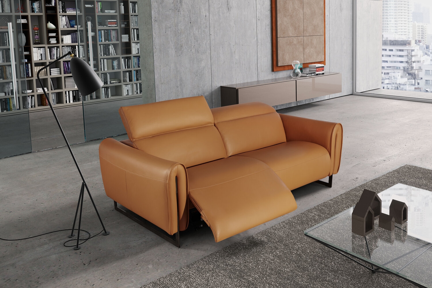 Atlante Leather Reclining Sofa