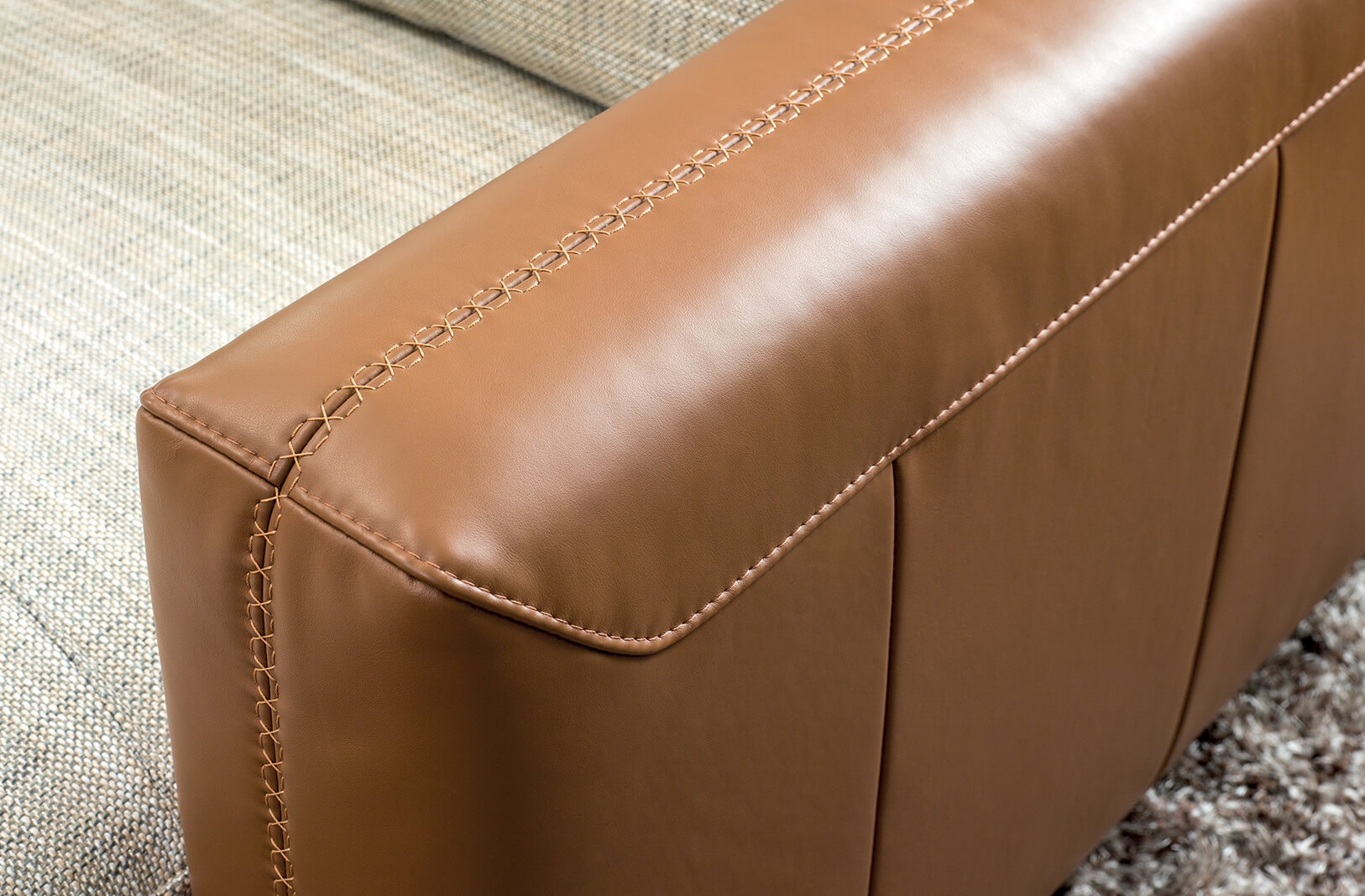 Stuttgart Fabric/Leather U-Shaped Sectional