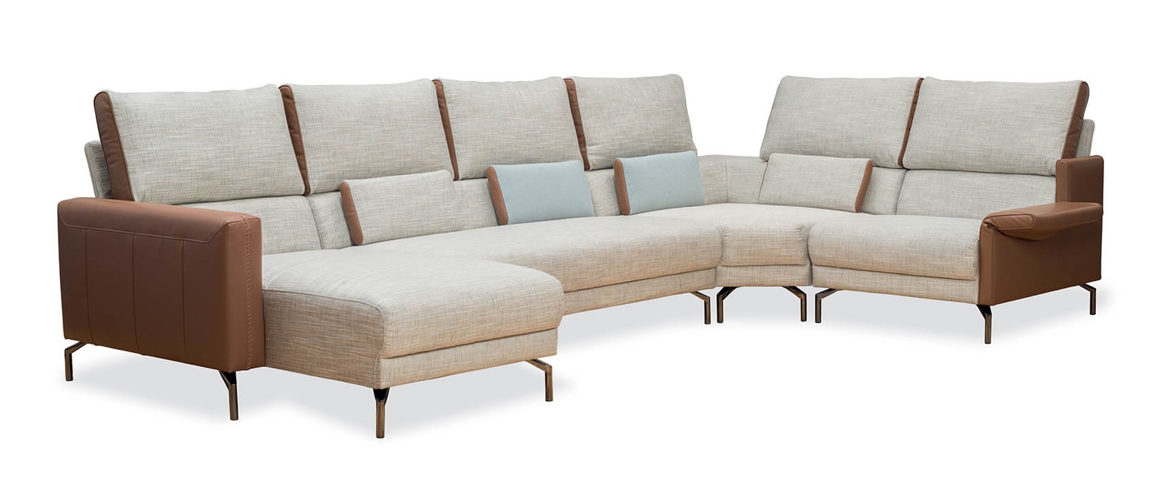 Stuttgart Fabric/Leather U-Shaped Sectional