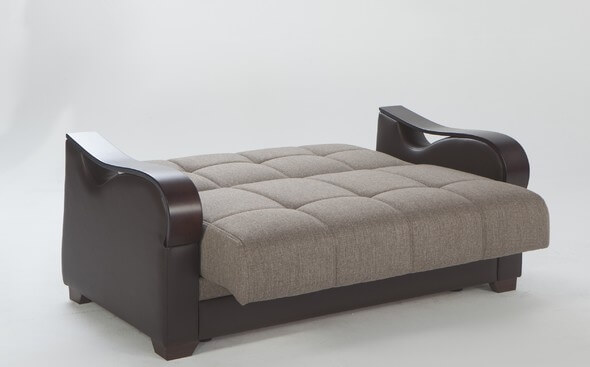 Bennett Redeyef Brown Vynil Living Room Sleeper
