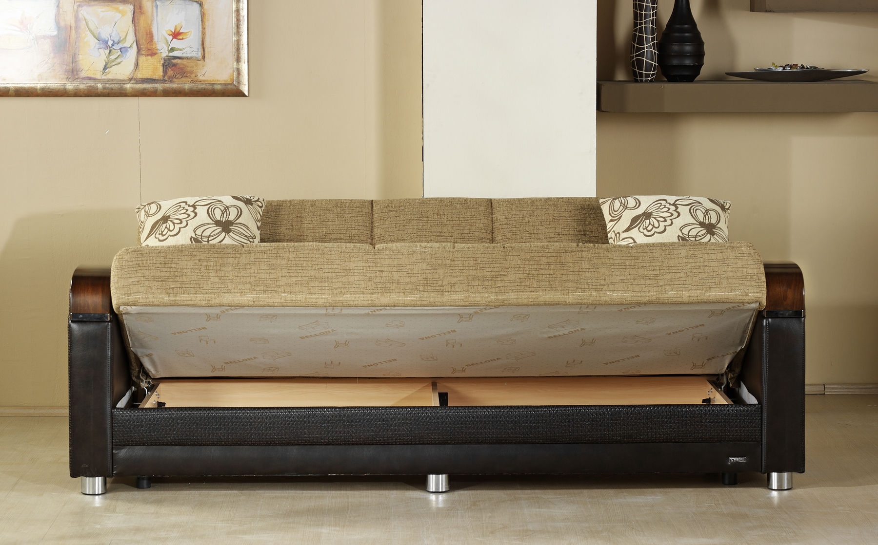Luna Fabric Storage Sleeper Sofabed