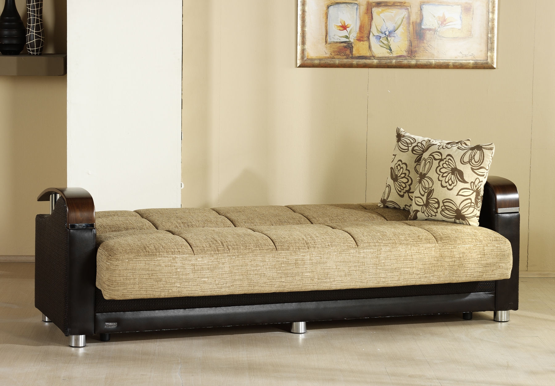 Luna Fabric Storage Sleeper Sofabed