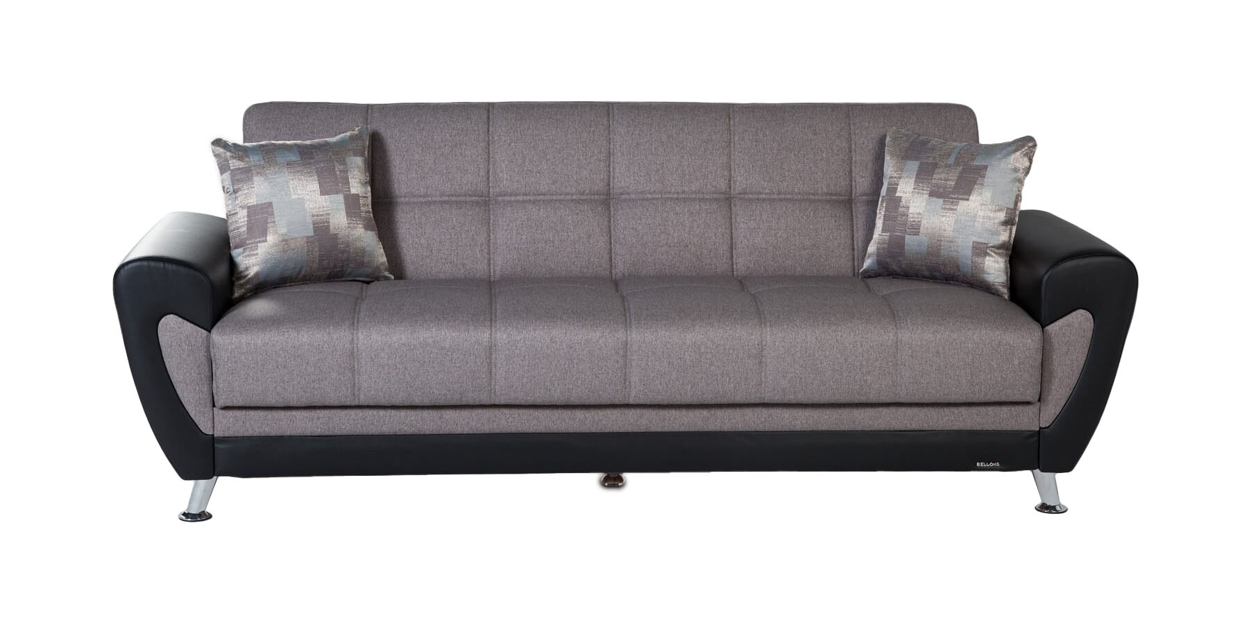 Duru Fabric/PU Storage Sleeper Sofabed