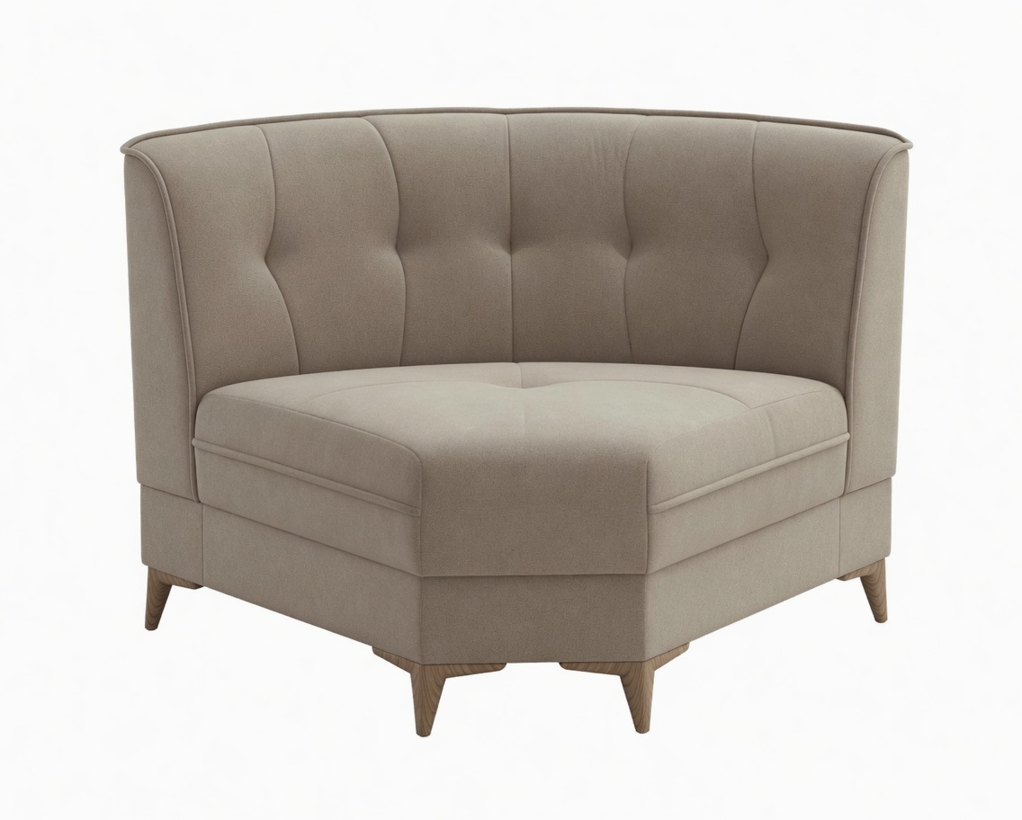 Perla Tufted U-Shaped Sectional Sofa with Storage – Modern Classic Design, Composition 4