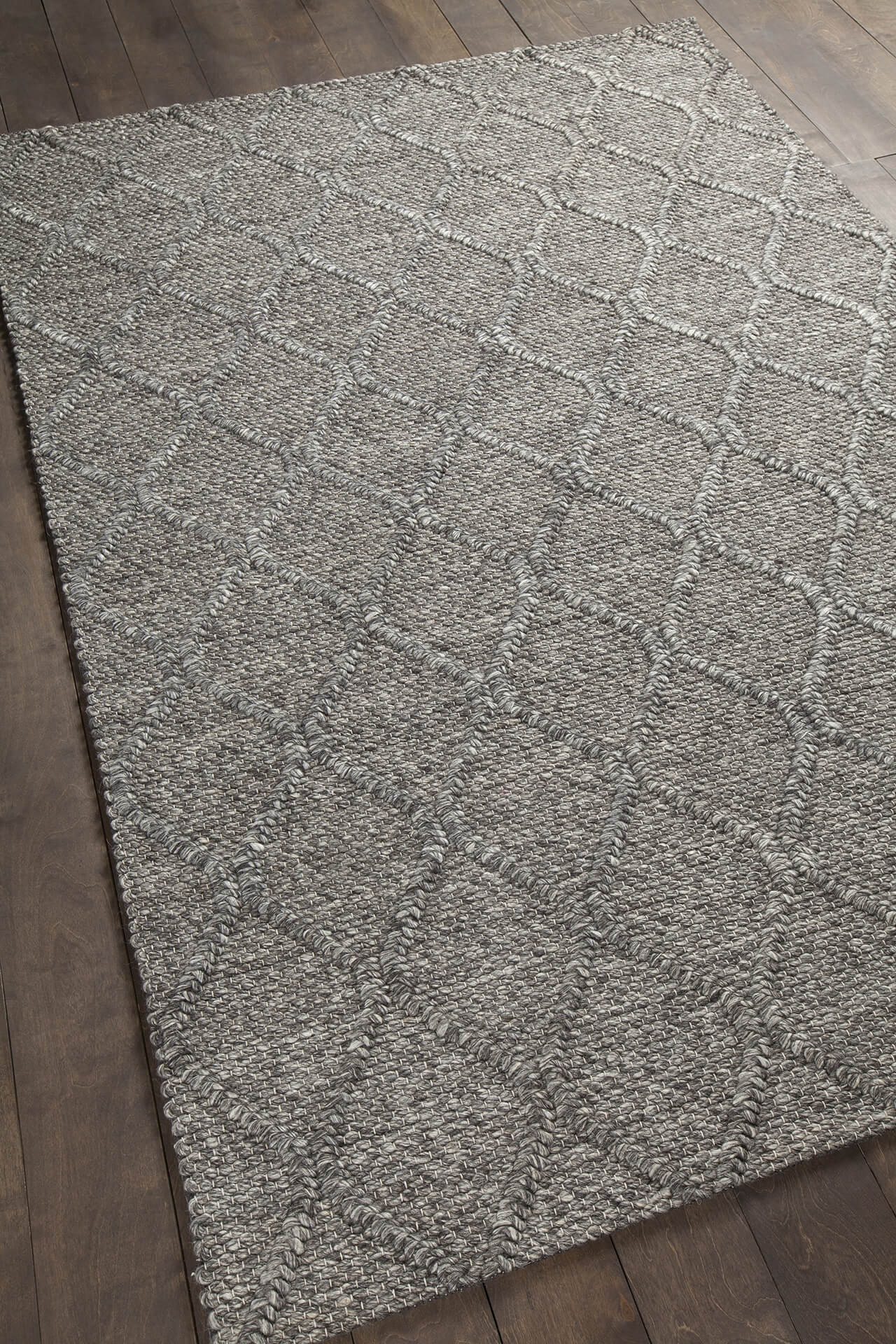 Sujan Wool/Viscose Rectangular Handmade Rug