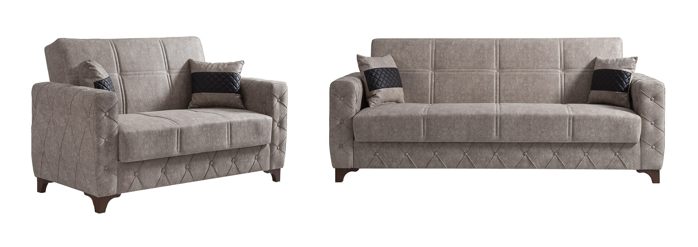 Sultan Fabric Convertible Living Set