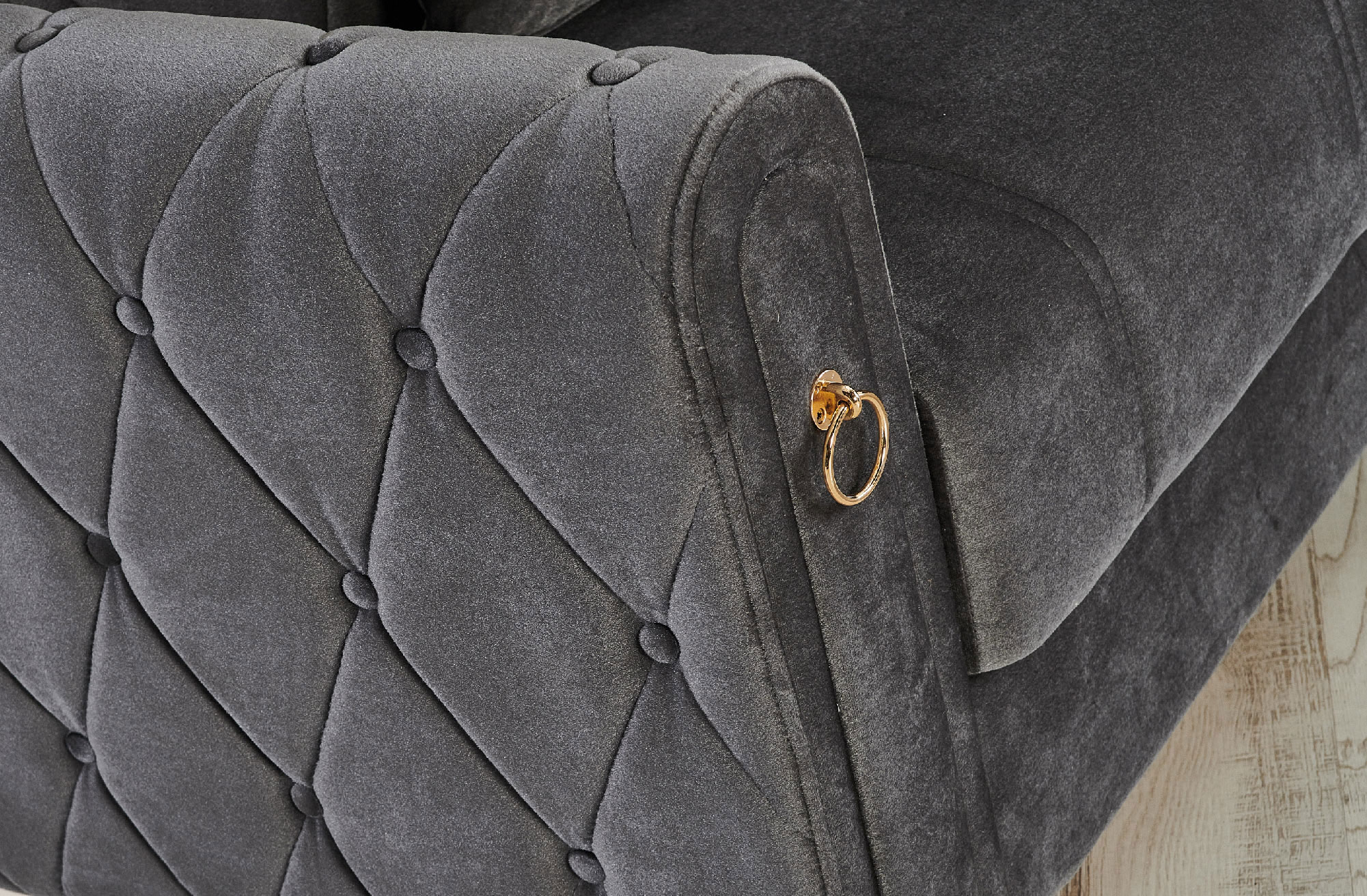 Summit Chenille Convertible Storage Sofa