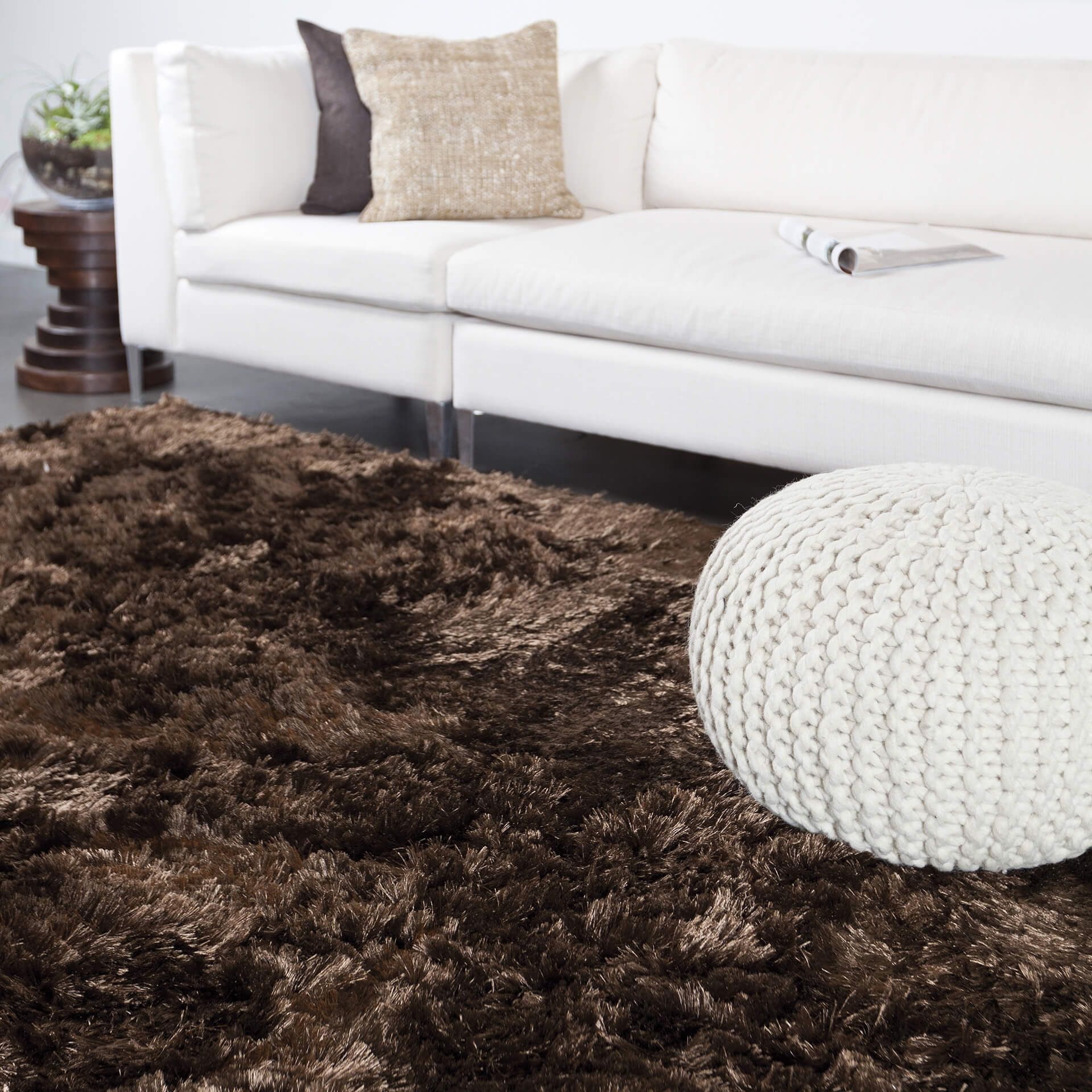 Sunlight Polyester Rectangular Handmade Rug, 7'9" x 10'6"