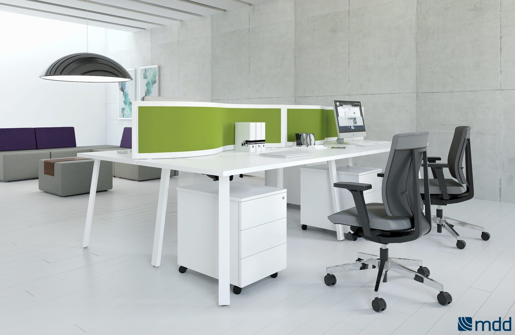 Sunbeam Lamp, Black by MDD Office Furniture