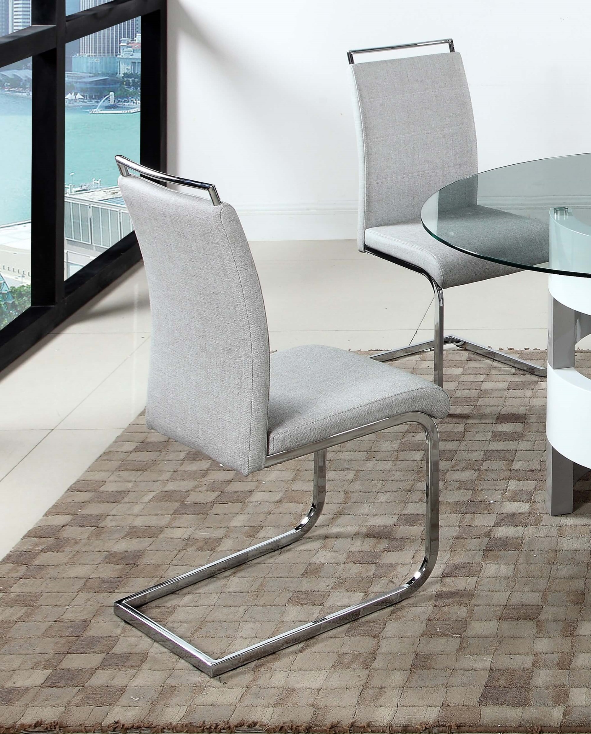 Sunny Handle Back Cantilever PU Side Chair