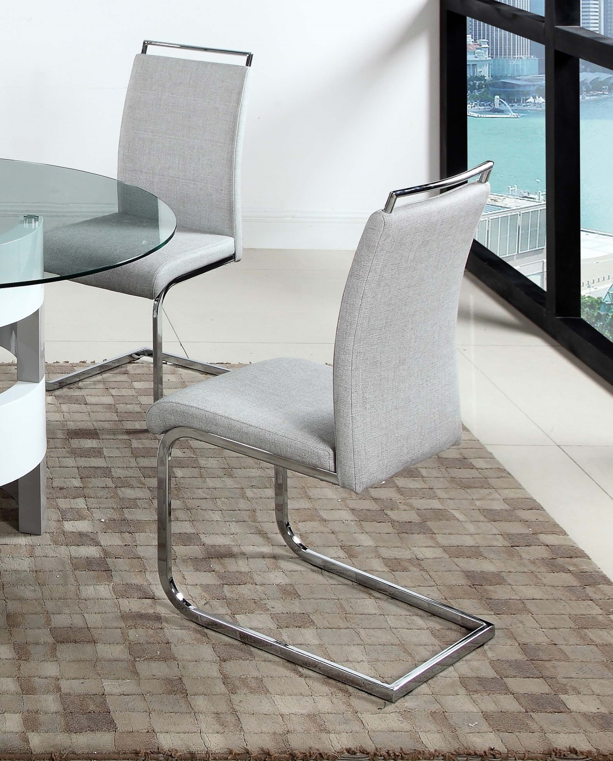 Sunny Handle Back Cantilever PU Side Chair