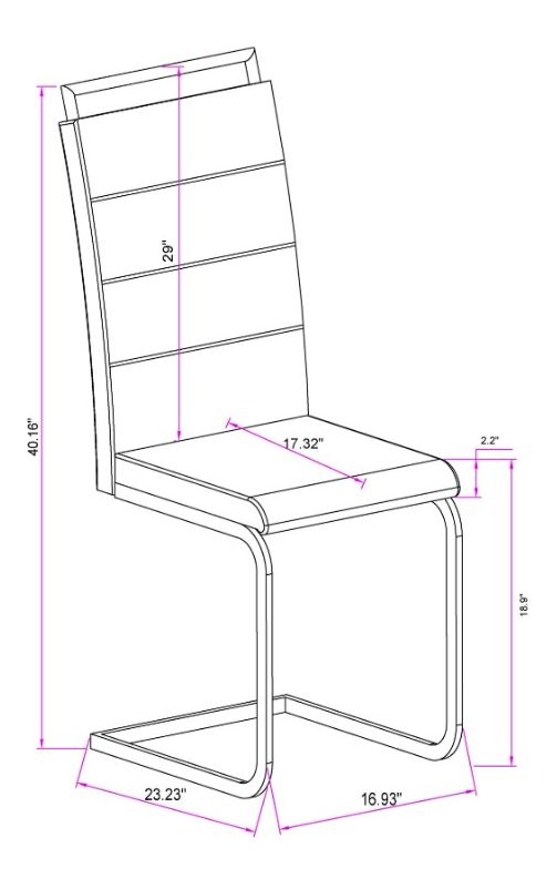 Sunny Handle Back Cantilever PU Side Chair