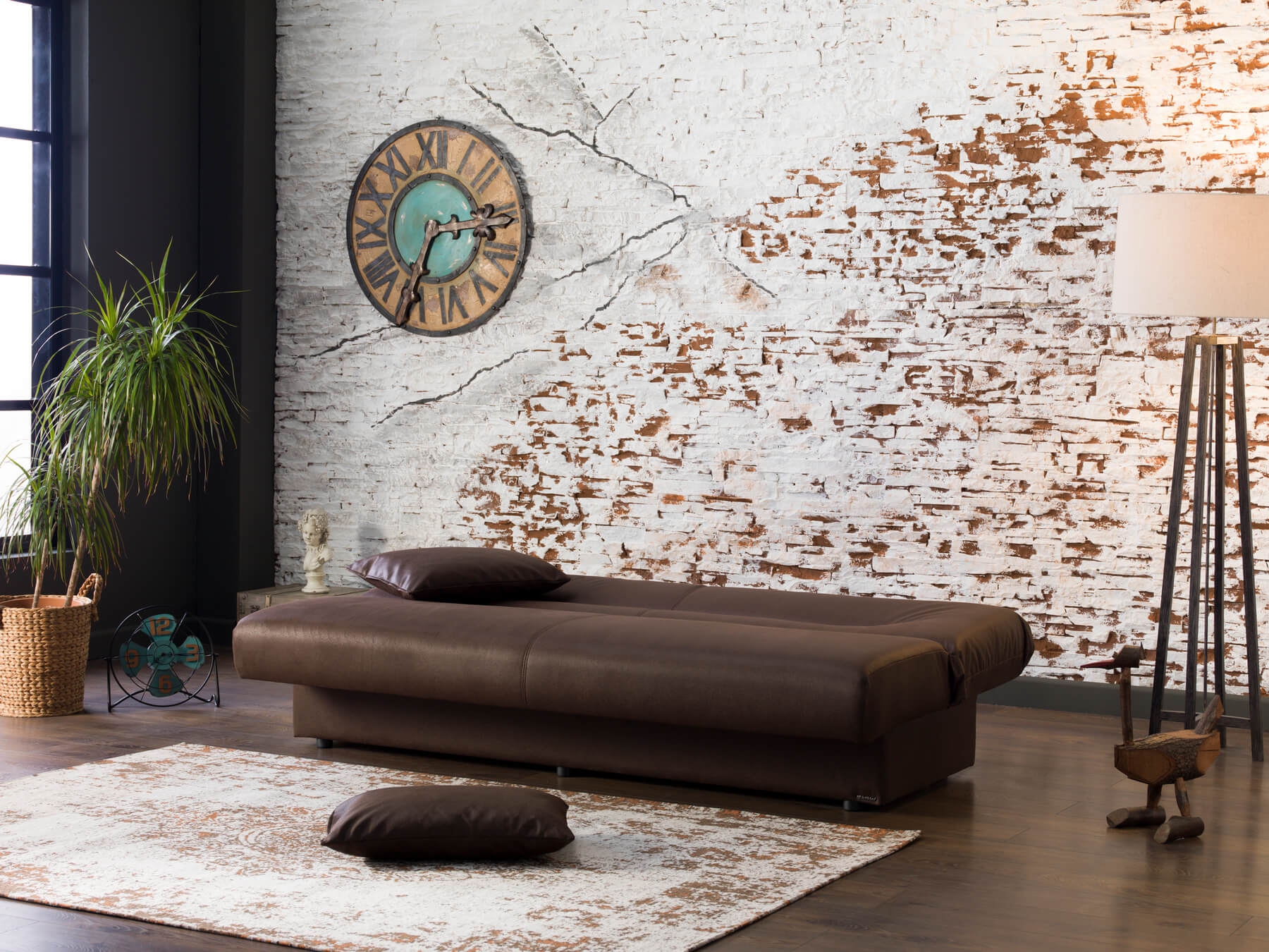 Regata Fabric Storage Sleeper Sofabed
