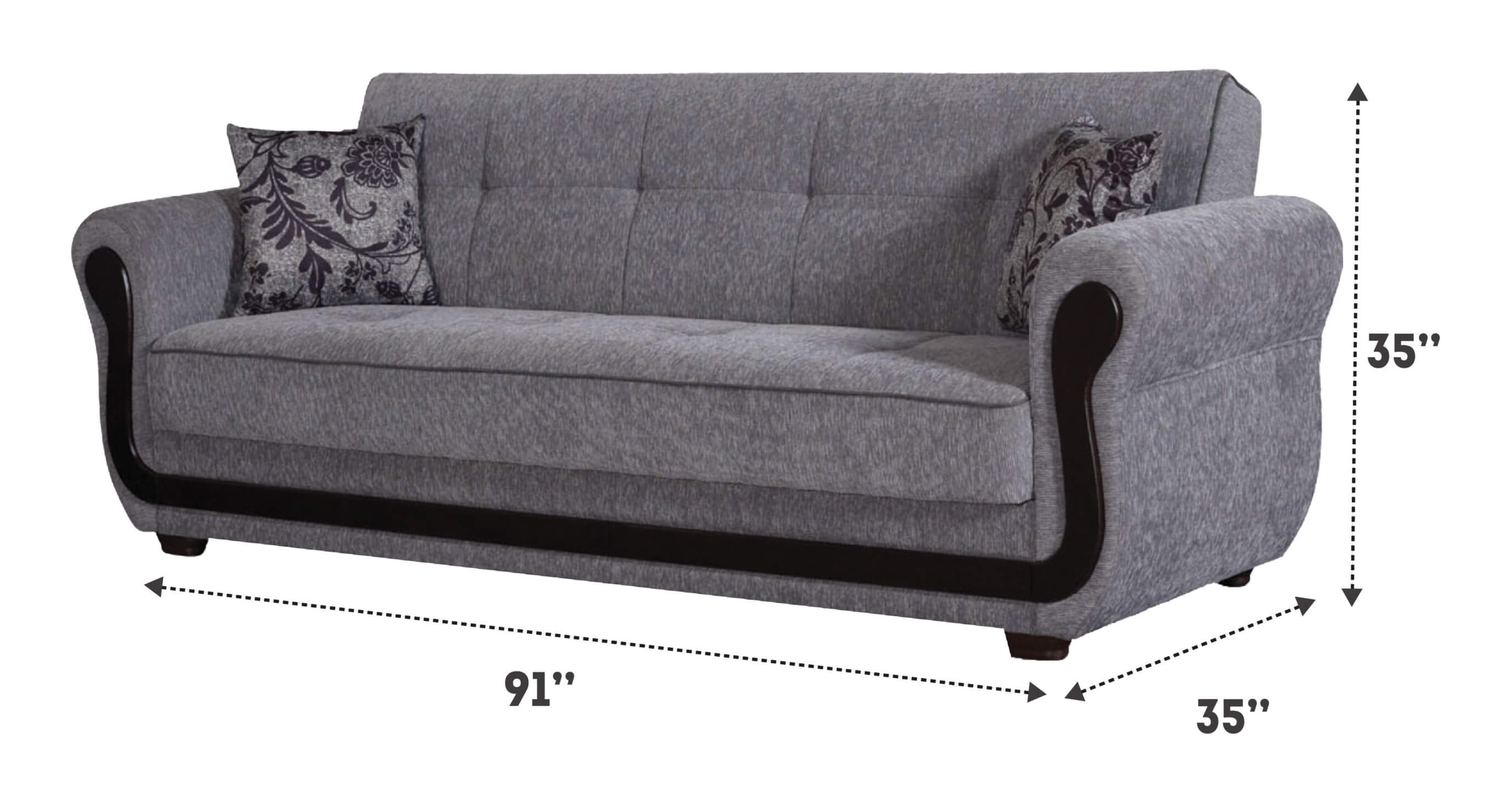 Surf Ave Fabric Storage Sofabed