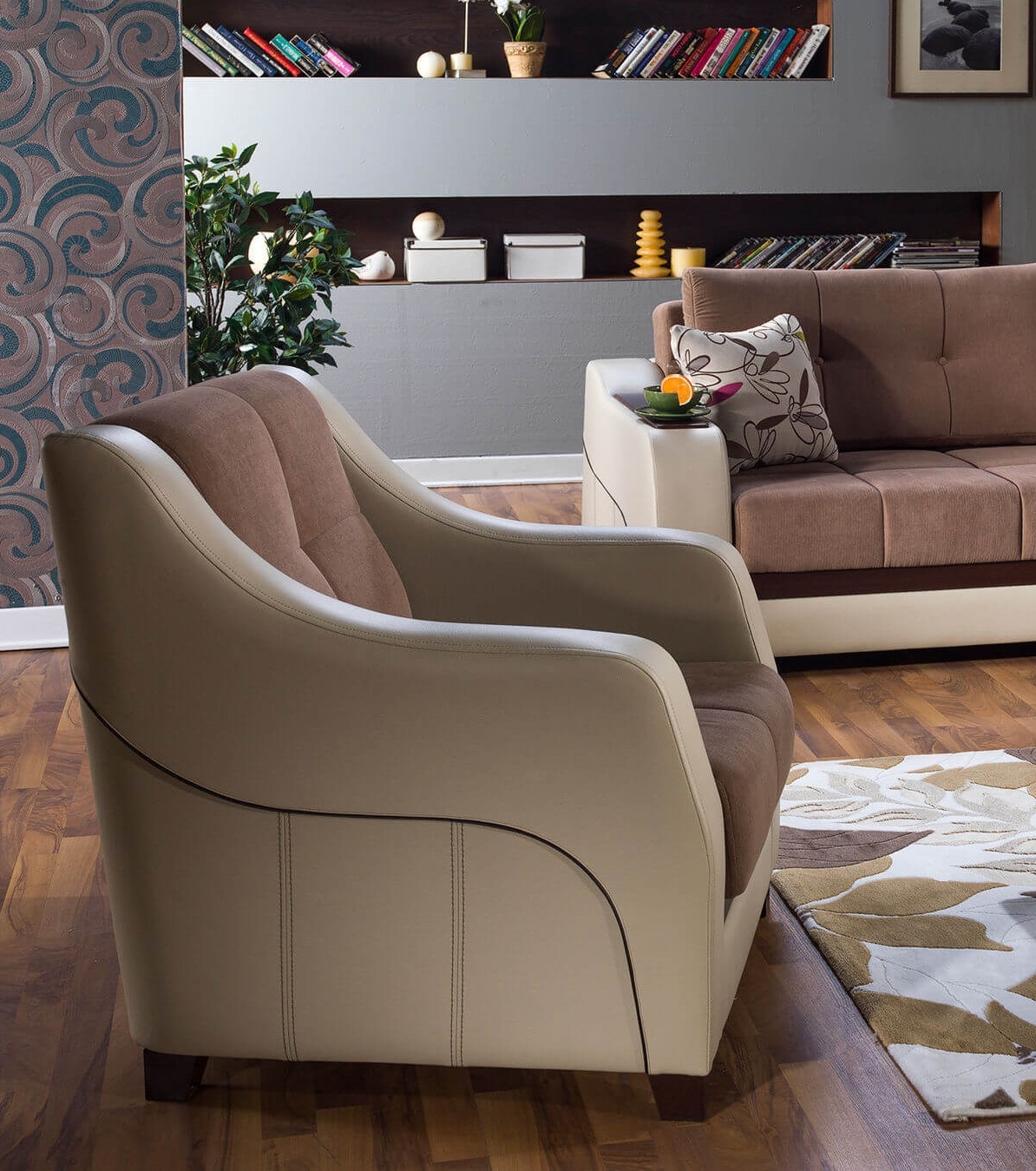 Ultra Fabric/PU Armchair