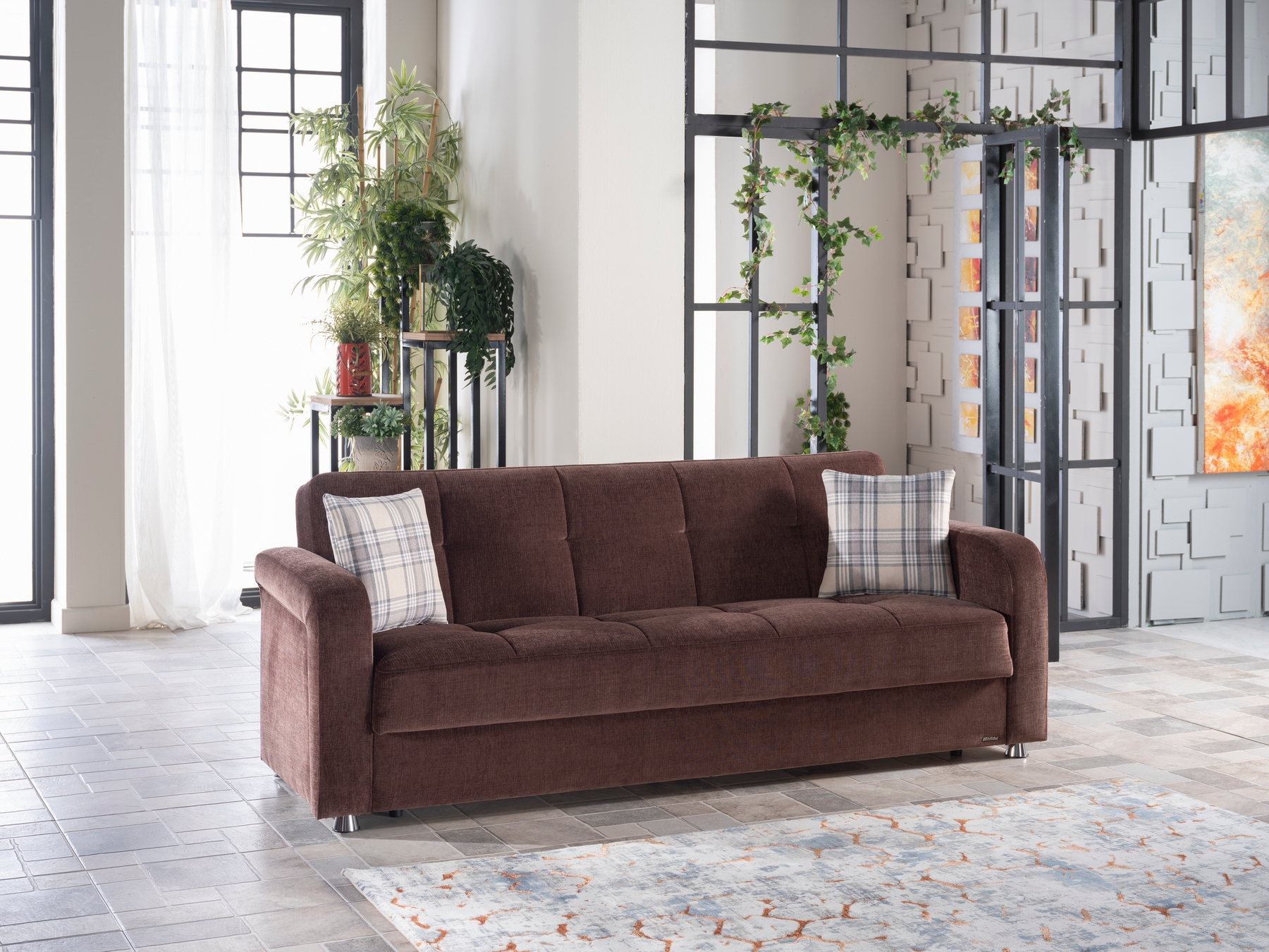 Vision Fabric Storage Sleeper Sofabed