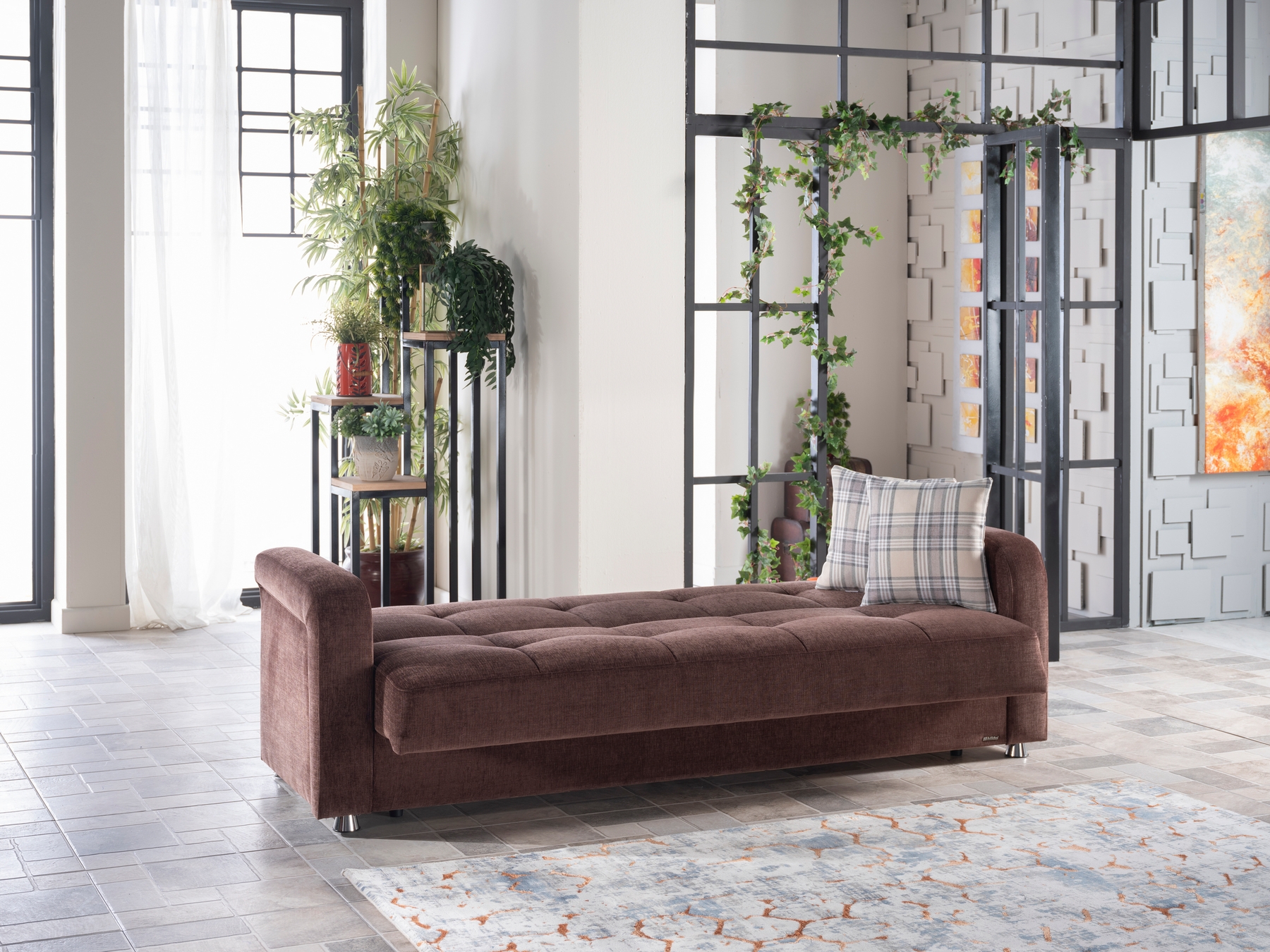 Vision Fabric Storage Sleeper Sofabed