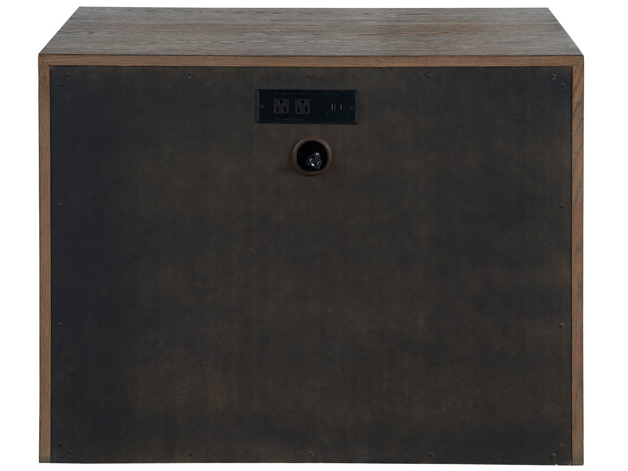 Atlas Wood Nightstand w/2 Drawers