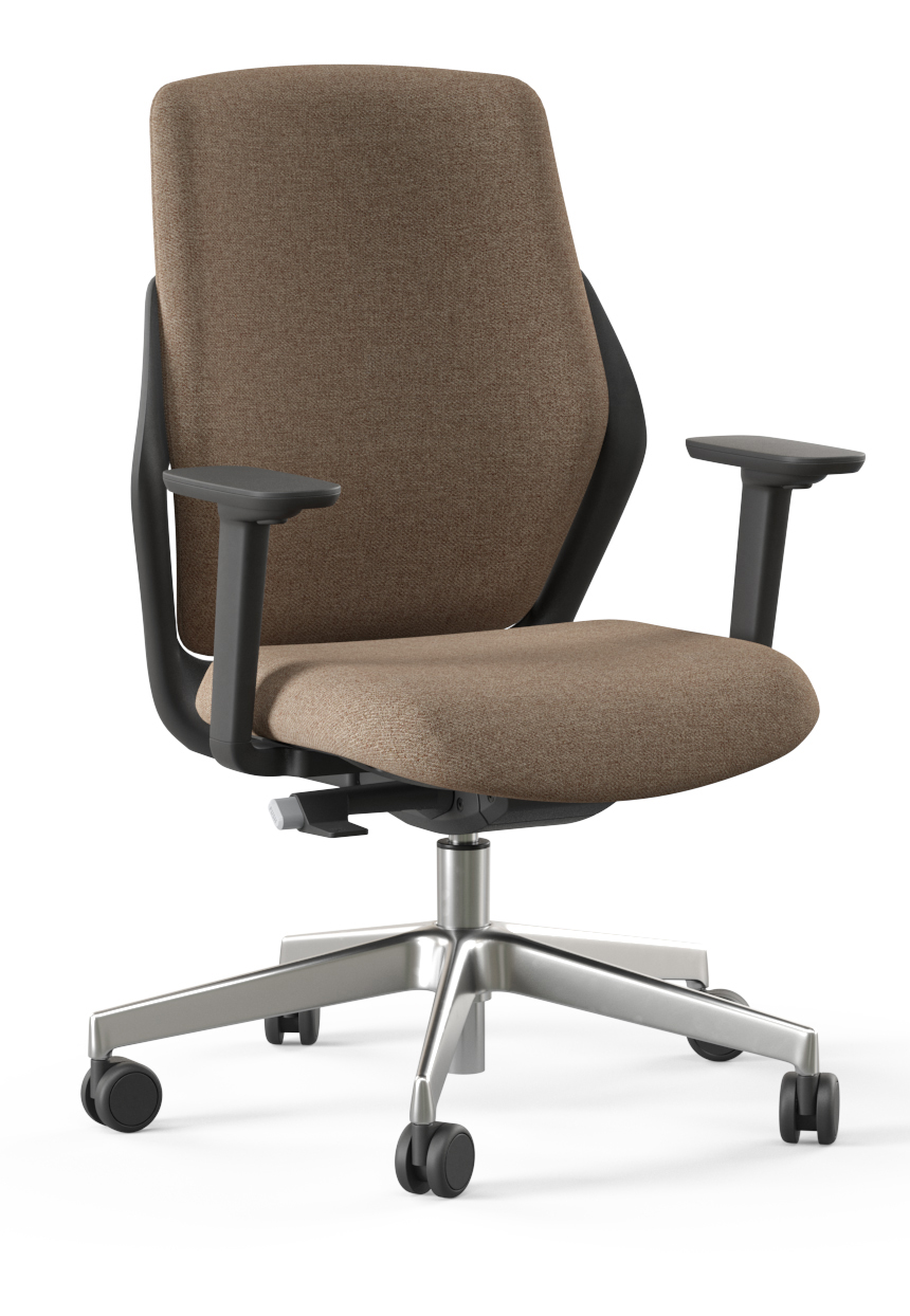 OFY Task Office Chair w/3D Adjustable Armrests, Black Frame