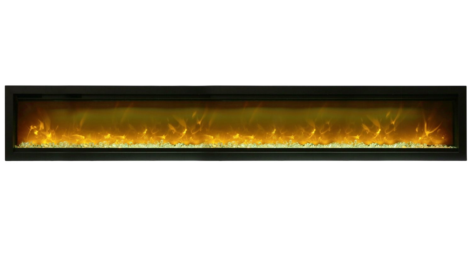 Symmetry Glass Electric Fireplace