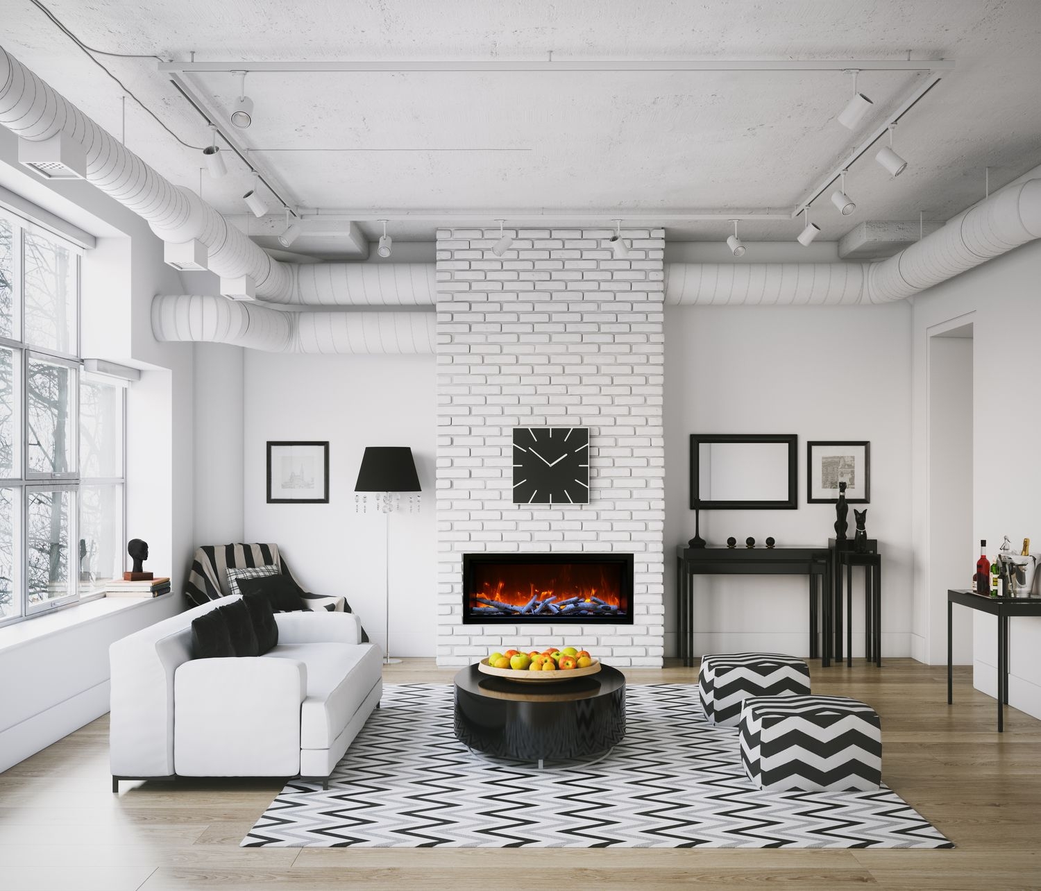 Symmetry-XT 60" Glass Electric Fireplace