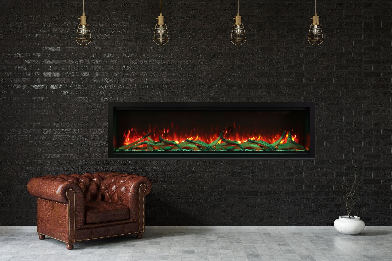 Symmetry-XT 74" Glass Electric Fireplace