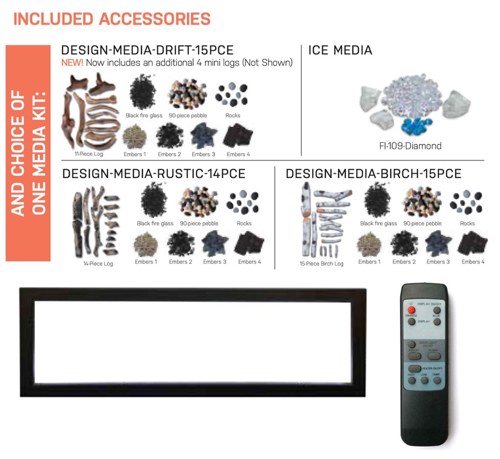 Symmetry-XT 50" Glass Electric Fireplace