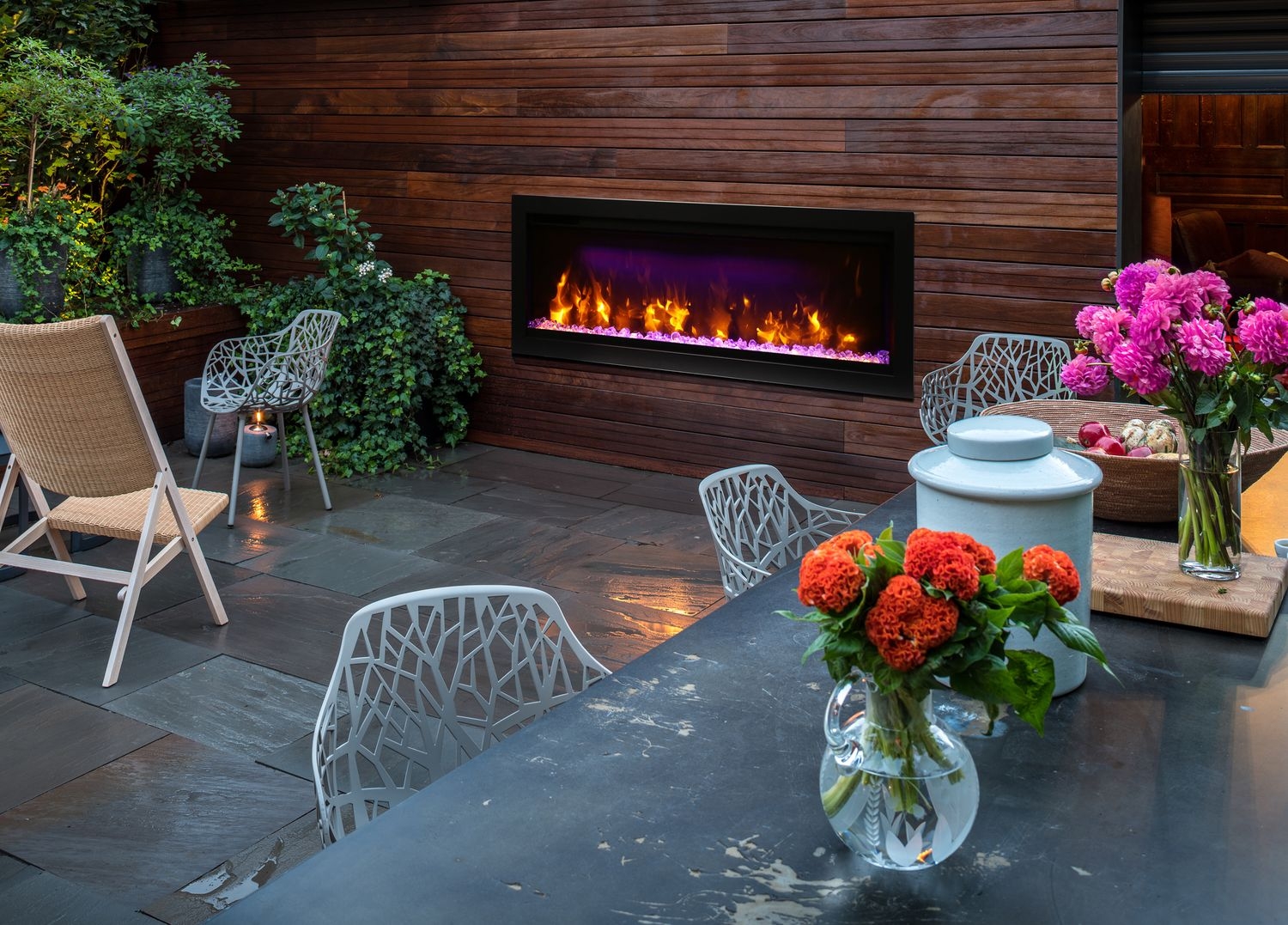 Symmetry 42" Glass Electric Fireplace
