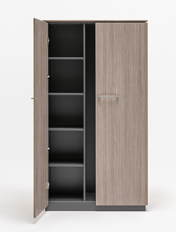 Status Office Wardrobe w/Storage Cabinet & Slide-Out Hanger