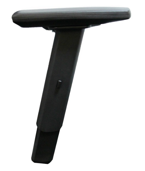 Eva.II Executive Chair w/Soft PU Headrest, Black Plastic Chair Body, Synchro Mechanism (Polished Aluminium Base)