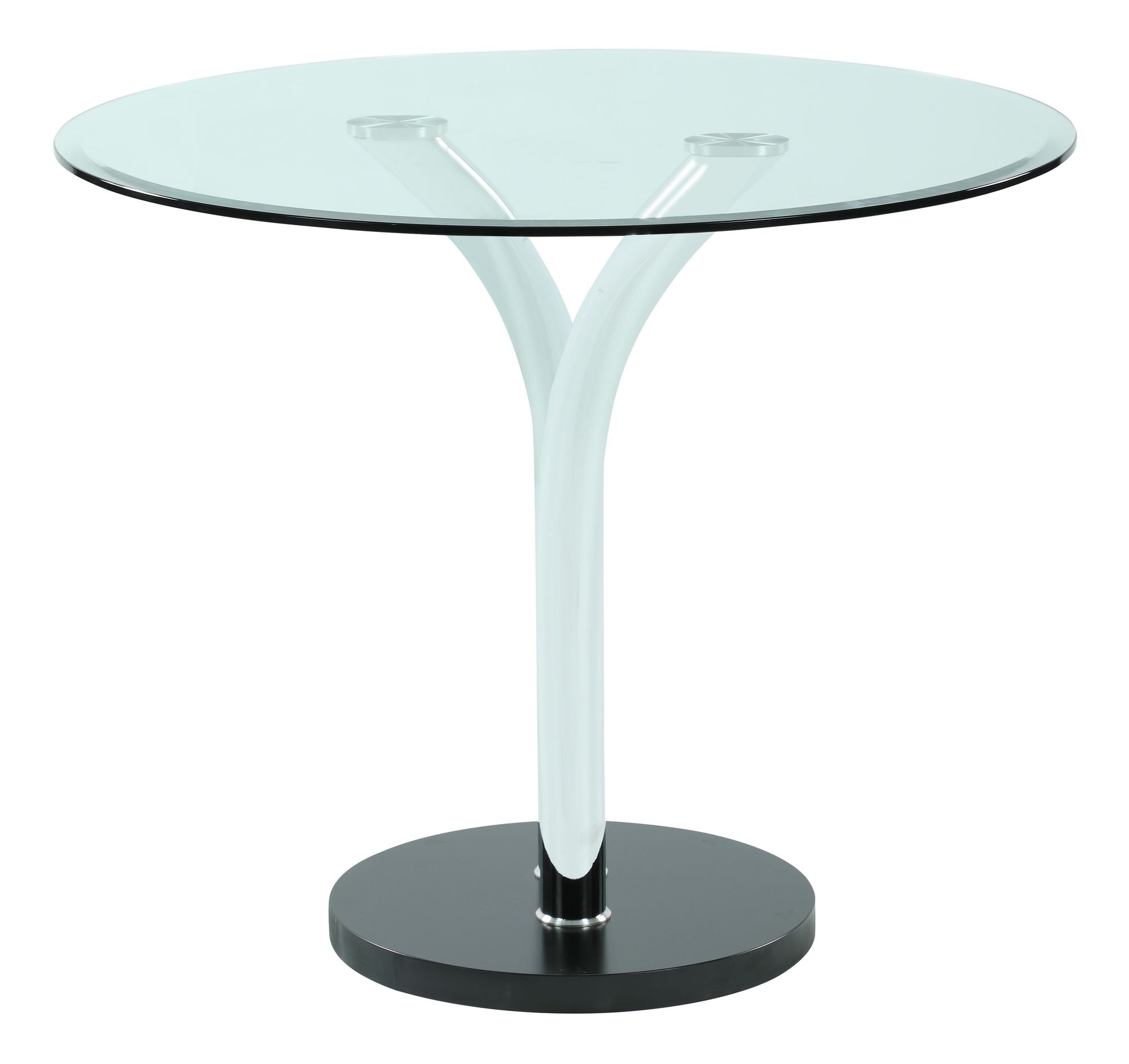 T-311 36" Round Bistro Glass Dining Table