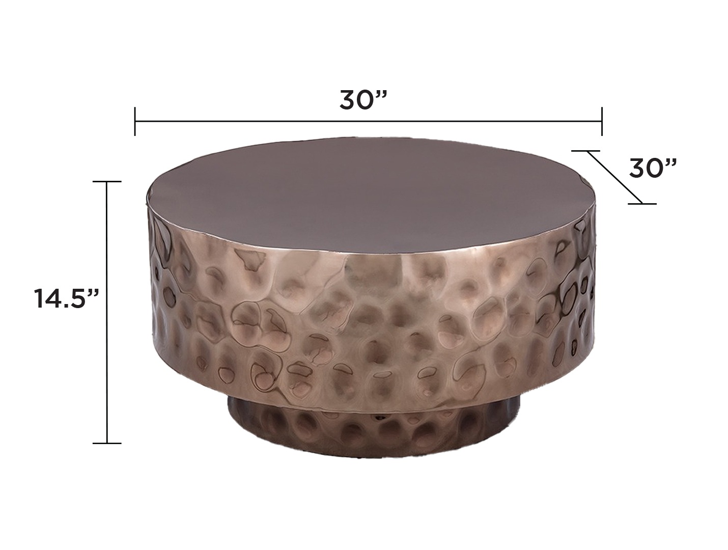CT-90-45-30 Round Coffee Table