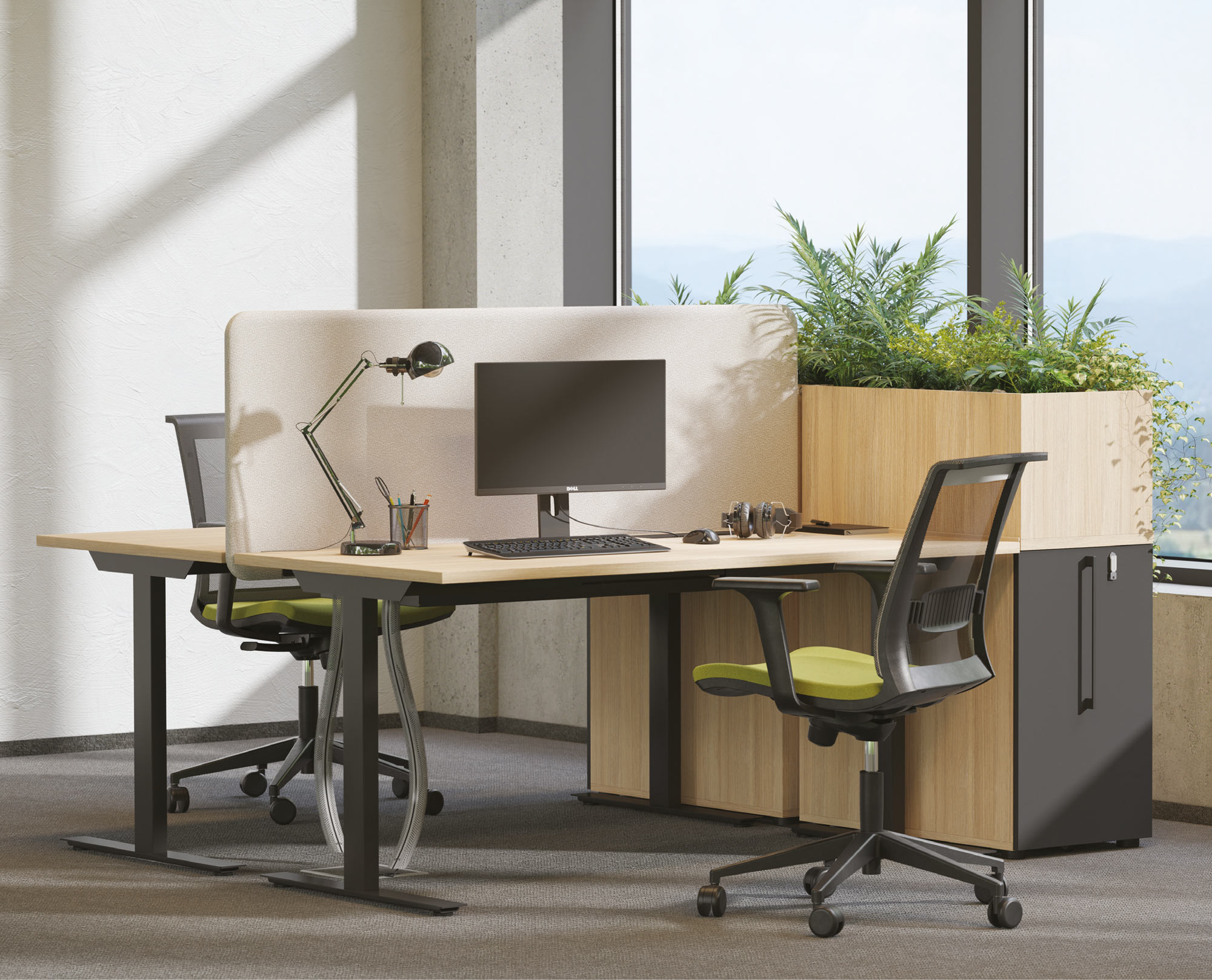 T-Easy 62.9" Sit Office Desk