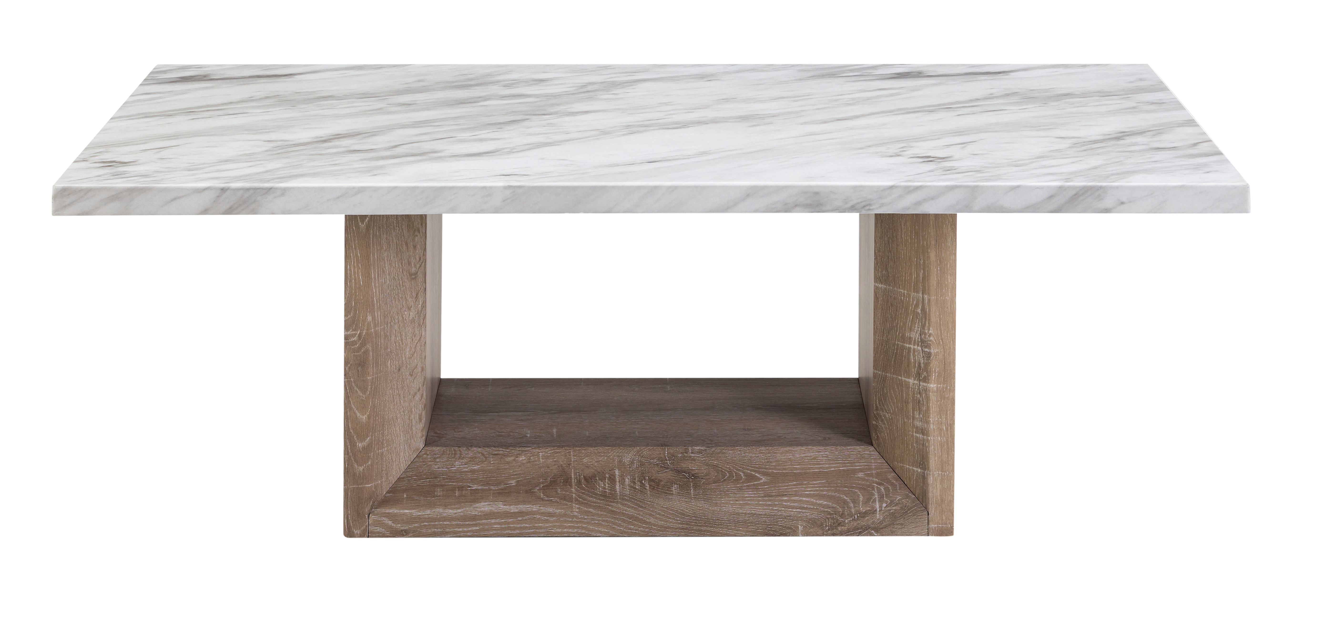 T02 Faux Marble Rectangular Coffee Table